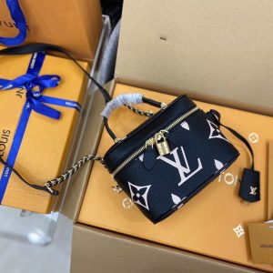 13266513071531817_76cdcec9-89ae-437e-9ff5-c3408e949b17 VANITY PM 19 CM BLACK WHITE MONOGRAM EMPREINTE LEATHER