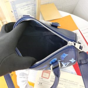 LV KEEPALL XS 21 INK WATERCOLOR COWHIDE LEATHER