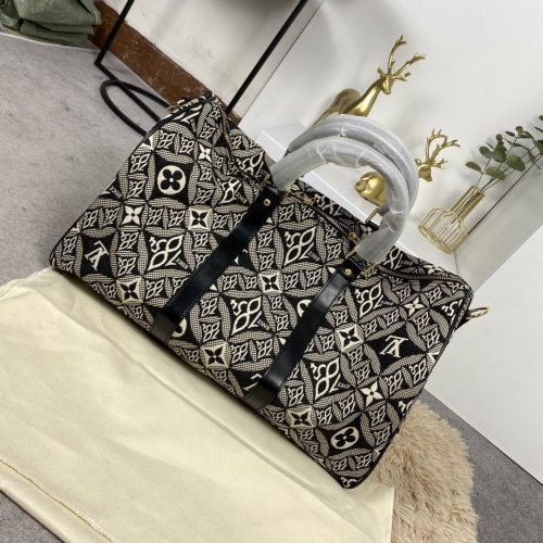 13267798990698897_f095cb54-9991-4de8-9237-8a3ec01d2ac1 LV KEEPALL BANDOULIERE 45 1854 JACQUARD GRAY