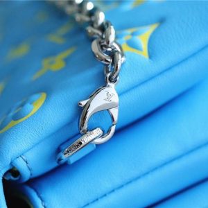 13267800035457518_f9025632-f865-4150-bcc7-9dfde7f1261b POCHETTE COUSSIN 20 MINT GREEN YELLOW MONOGRAM LAMBSKIN