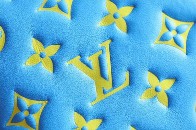 13267800036257483_bfe08982-2854-41e1-8383-84b420ce7d6f POCHETTE COUSSIN 20 MINT GREEN YELLOW MONOGRAM LAMBSKIN