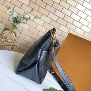 13272136244799828_9191f1eb-6802-4a62-9203-239f29fa0c64 MAIDA HOBO 33CM BLACK MONOGRAM EMBOSSED GRAINED COWHIDE