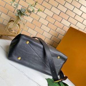 13272136246618900_4a3a0e7a-3833-4f95-9bbf-e06523013339 MAIDA HOBO 33CM BLACK MONOGRAM EMBOSSED GRAINED COWHIDE