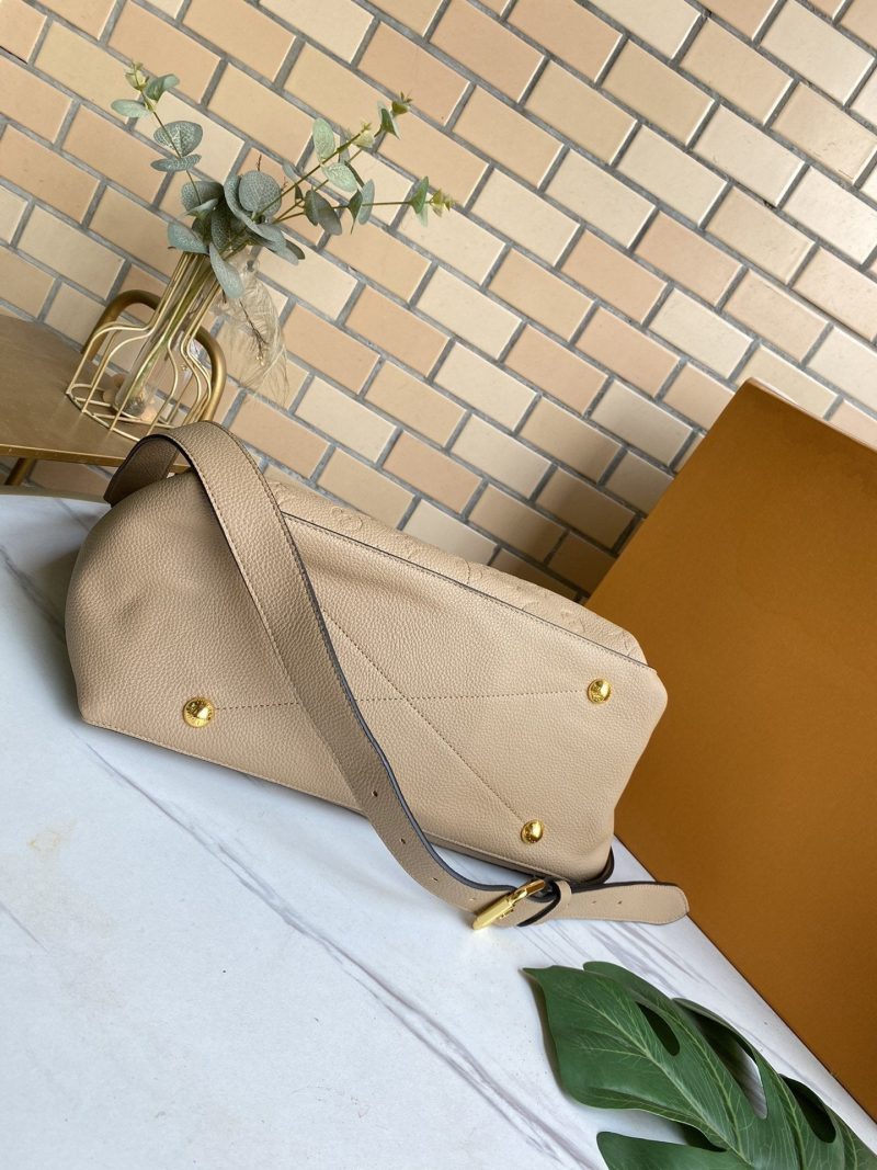 13272136278084992_a9ec81f6-9e84-40b6-a9dd-88b360d938c2 MAIDA HOBO 33CM BEIGE MONOGRAM EMBOSSED GRAINED COWHIDE