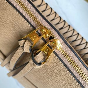 13272136279085107_63b53c5c-c07a-4bf5-9bd9-d7f590656efe MAIDA HOBO 33CM BEIGE MONOGRAM EMBOSSED GRAINED COWHIDE