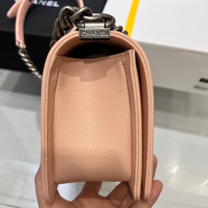 13344149297867875 BOY BAG MEDIUM 25 PINK CAVIAR RUTHENIUM HARDWARE