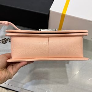 13344149308806441 BOY BAG MEDIUM 25 PINK CAVIAR RUTHENIUM HARDWARE