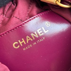 CC HOBO BAG 22 BURGUNDY LAMBSKIN GOLD HARDWARE 20CM
