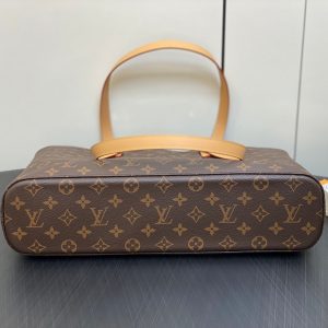 LUCO SHOULDER TOTE BAG 40 MONOGRAM LEATHER BROWN