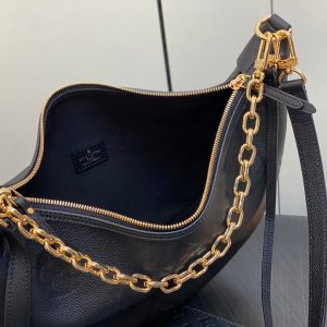 LOOP HOBO 38 BLACK MONOGRAM EMPREINTE LEATHER GOLD HARDWARE