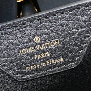 13345374328231809 CAPUCINES BB 27 BLACK TAURILLON GOLD HARDWARE
