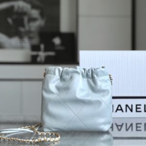 CC 22 ANTIBA HOBO BAG LIGHT BLUE 20CM