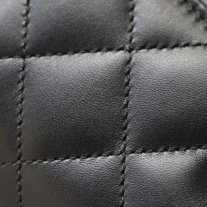 CC TRENDY 20CM BLACK LAMBSKIN SILVER  HARDWARE