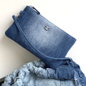 CC HOBO 39CM DENIM SILVER HARDWARE
