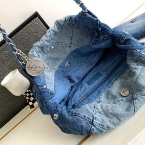 CC HOBO 39CM DENIM SILVER HARDWARE