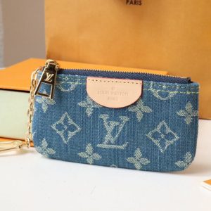 13348053277896633 LV POCHETTE CLET DENIM BLEU