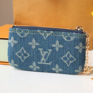 13348053279577605 LV POCHETTE CLET DENIM BLEU