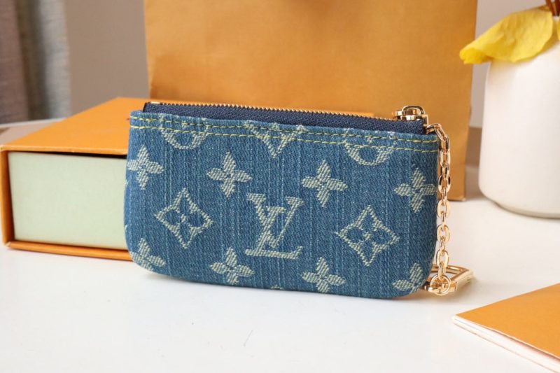 13348053279577605 LV POCHETTE CLET DENIM BLEU