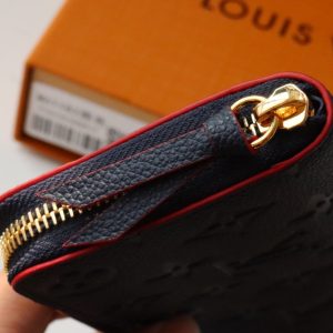 CLEMENCE WALLET 20CM BLUE RED MONOGRAM EMPREINTE LEATHER
