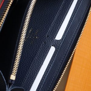 CLEMENCE WALLET 20CM BLUE RED MONOGRAM EMPREINTE LEATHER
