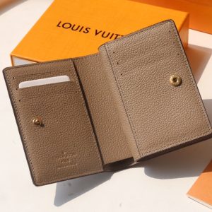 CLEA WALLET 12CM BEIGE MONOGRAM EMPREINTE LEATHER