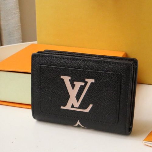 13348121297240205 CLEA WALLET 12CM BLACK LARGE MONOGRAM EMPREINTE LEATHER