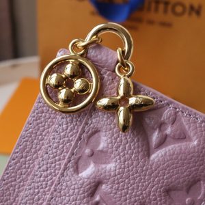 13348125190854078 CHARM CARD HOLDER PINK MONOGRAM CANVAS