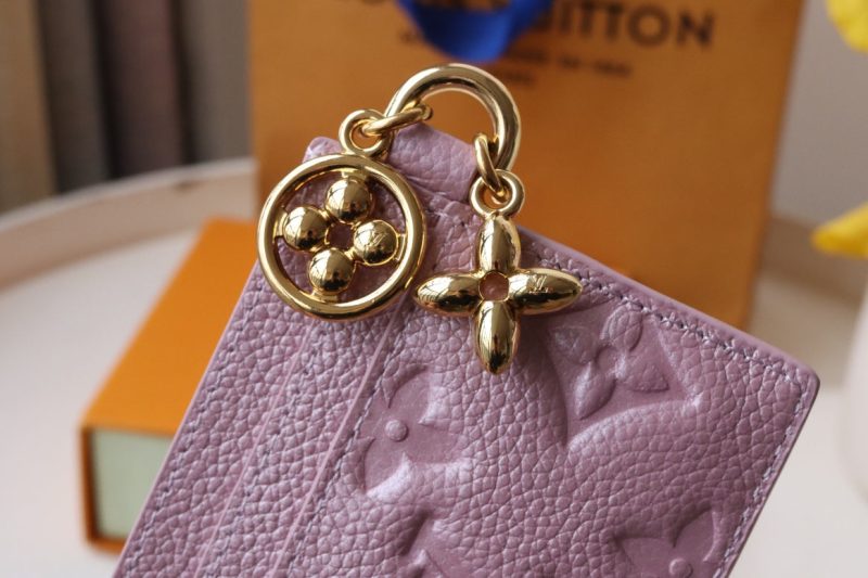 13348125190854078 CHARM CARD HOLDER PINK MONOGRAM CANVAS