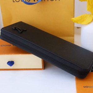 13349350656014914 ZIPPY WALLET 10 BLACK AEROGRAM CALFSKIN
