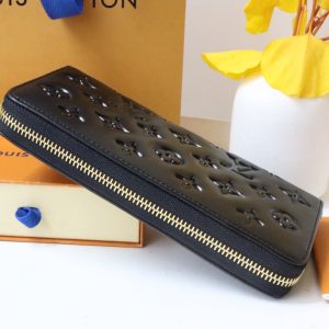 13349352749104976 ZIPPY WALLET 19 BLACK EMBOSSED LAMBSKIN