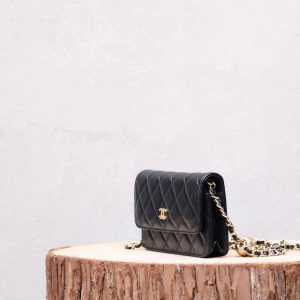 CC WOC 17 BLACK LAMBSKIN GOLD HARDWARE