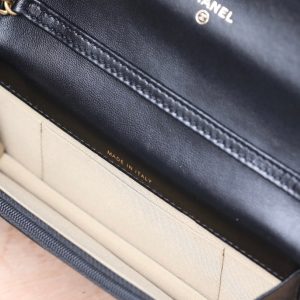 CC WOC 17 BLACK LAMBSKIN GOLD HARDWARE