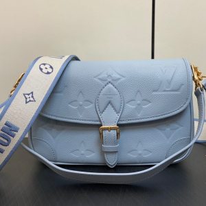 diane 24 light blue monogram empreinte leather