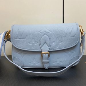 diane 24 light blue monogram empreinte leather