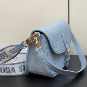 diane 24 light blue monogram empreinte leather