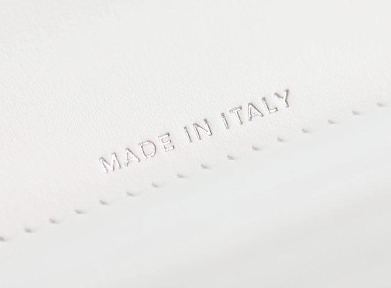 CC WOC 18.5 WHITE LAMBSKIN SILVER HARDWARE