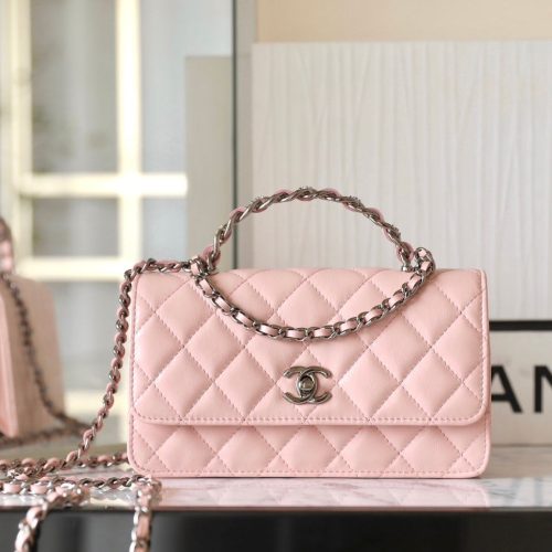 13350828818751331_aed77503-5ab9-48aa-8106-2b6f4ce9fb35 CC WOC 18.5 PINK LAMBSKIN SILVER HARDWARE