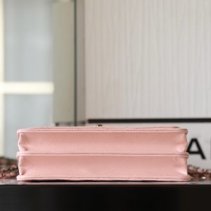 CC WOC 18.5 PINK LAMBSKIN SILVER HARDWARE