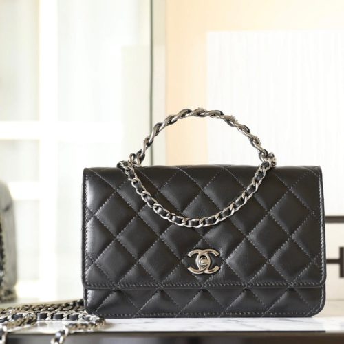 13350829012818339_7e470cb7-d690-451b-9e5b-bfc2c7f907ef CC WOC 19 BLACK LAMBSKIN SILVER HARDWARE