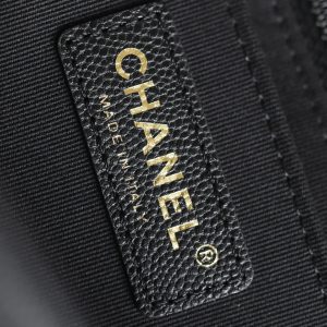 FLAP BAG MAXI 40CM BLACK CAVIAR SILVER HARDWARE