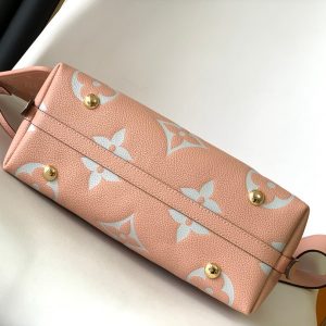 13351073404254438 CARRYALL PM 29 PINK MONOGRAM GRAINED COWHIDE LEATHER