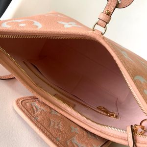13351073412844725 CARRYALL PM 29 PINK MONOGRAM GRAINED COWHIDE LEATHER