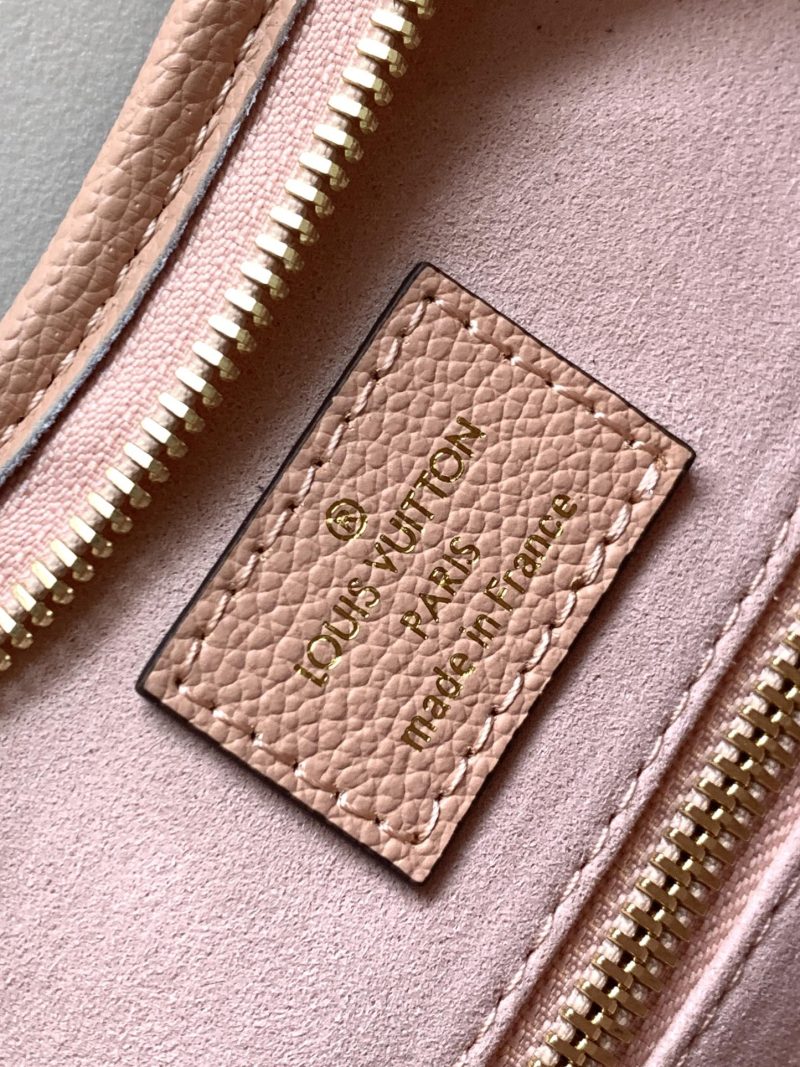 13351073414842434 CARRYALL PM 29 PINK MONOGRAM GRAINED COWHIDE LEATHER