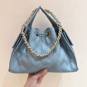 CC 25S Hobo Bag 30 Haze Blue Calfskin