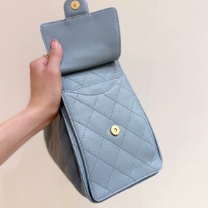 CC 25S Hobo Bag 30 Haze Blue Calfskin