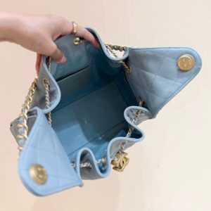 CC 25S Hobo Bag 30 Haze Blue Calfskin