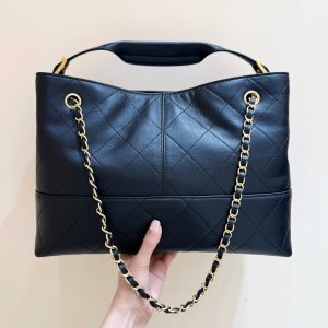 CC 25A Hobo Bag 36cm in Black Calfskin
