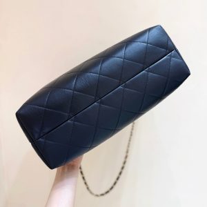 CC 25A Hobo Bag 36cm in Black Calfskin