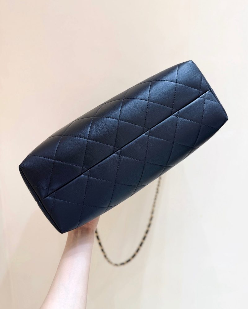 CC 25A Hobo Bag 36cm in Black Calfskin