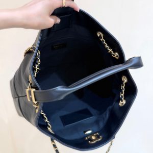 CC 25A Hobo Bag 36cm in Black Calfskin